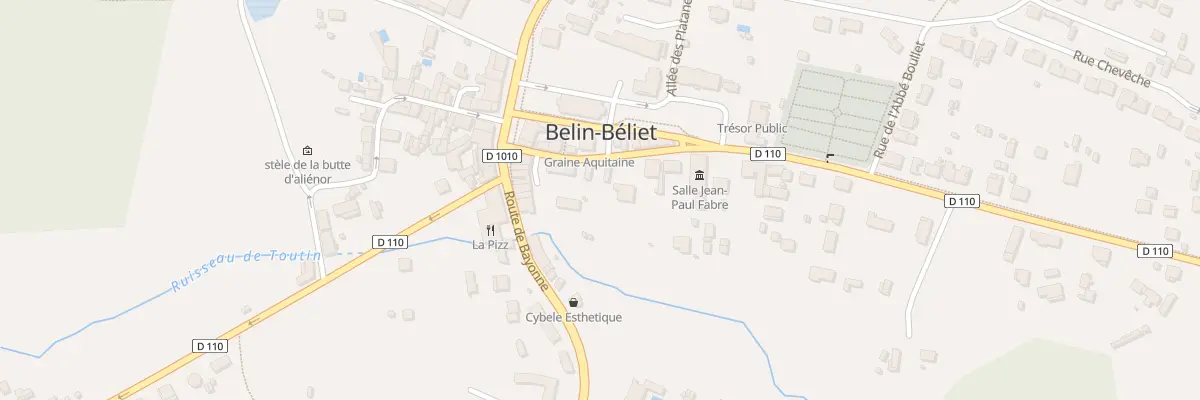 Plan du 7 Rue de l’Abbé Gaillard à Belin-Béliet