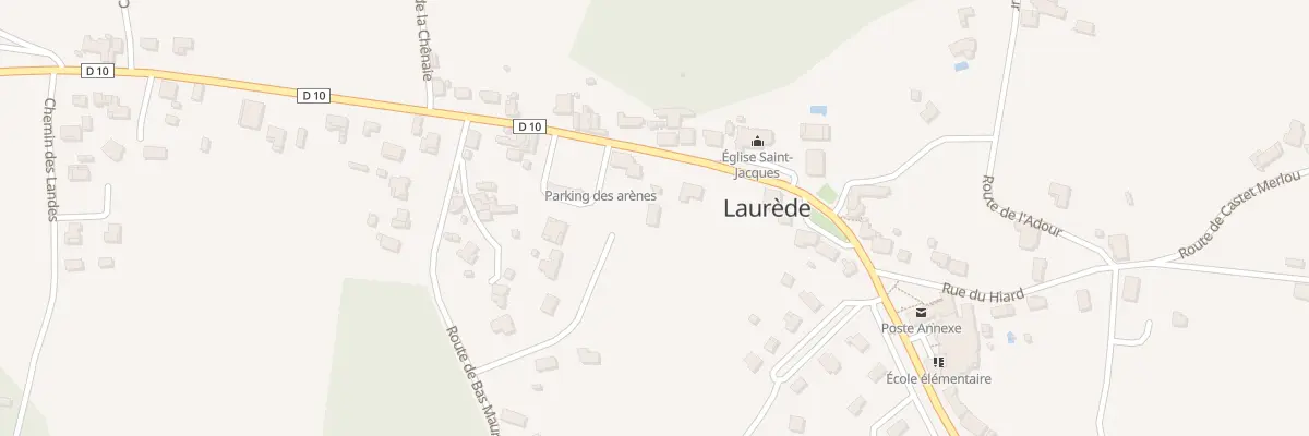 Plan du 8 All des Coursayres à Laurède
