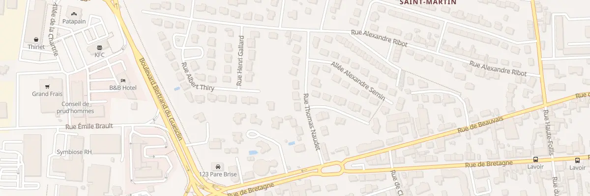 Plan du 21 Rue Thomas Naudet à Laval