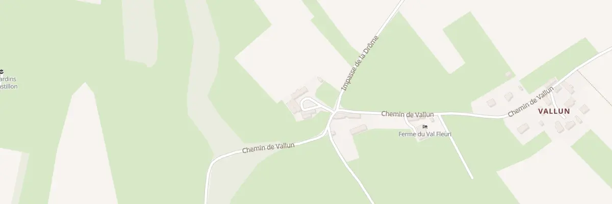 Plan du 353 Che de Vallun à Castillon