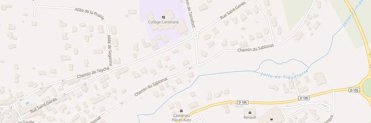 Plan du 36 Che du Sablonat à Castelnau-de-Médoc