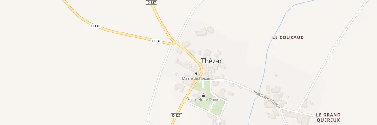 Plan du 6 Rue Jacques de Thézac à Thézac