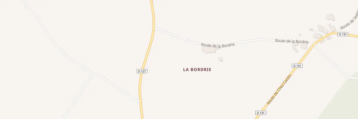 Plan du 2 Rte de la Bordrie à Thézac