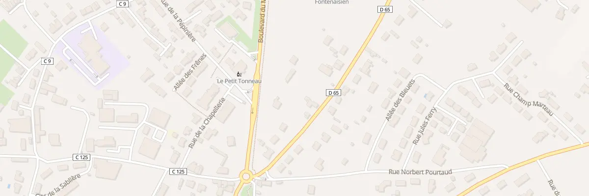 Plan du 10 Rue de merite à Fontenay-le-Comte