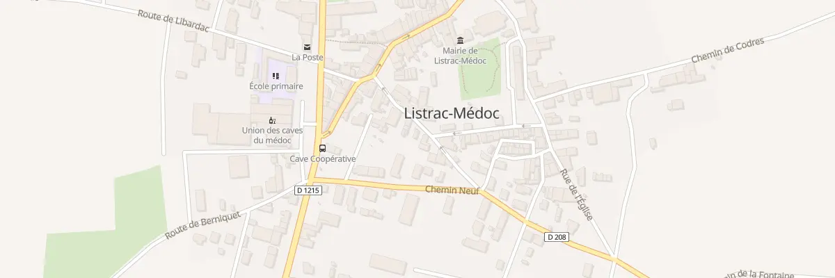 Plan du 9 Rue Maxime Hostein à Listrac-Médoc