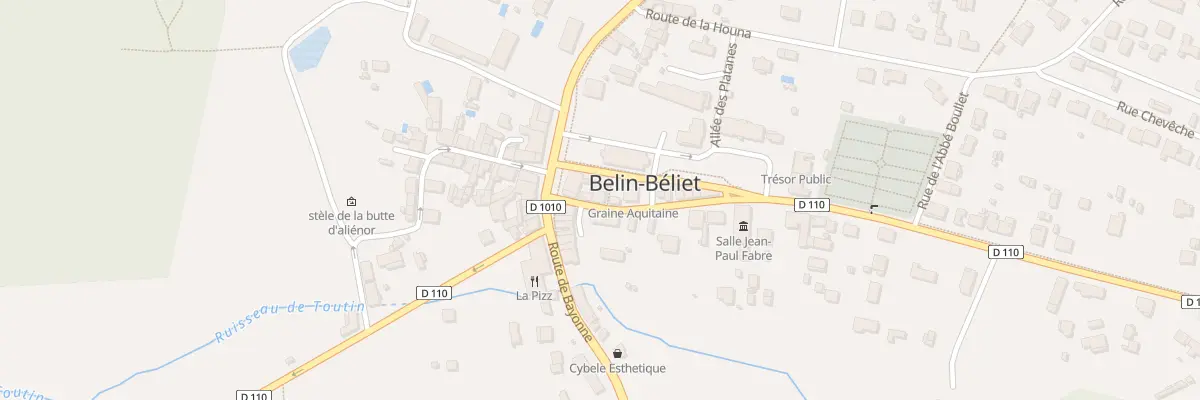 Plan du 6 Rue de l’Abbé Gaillard à Belin-Béliet