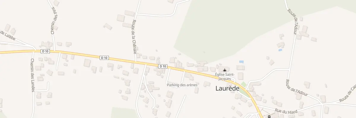 Plan du 172 Rue des Arênes à Laurède