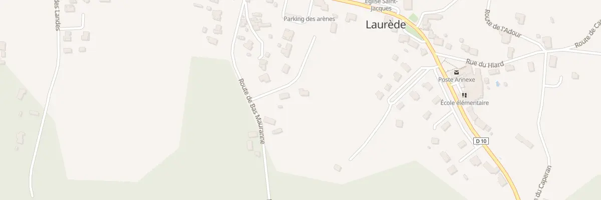 Plan du Bourg à Laurède
