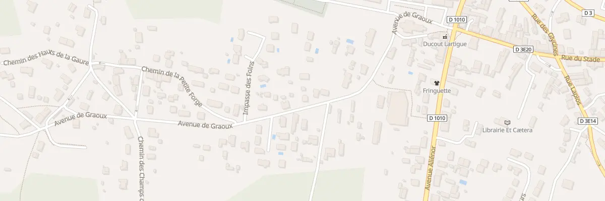 Plan du 11 Av du Graoux à Belin-Béliet