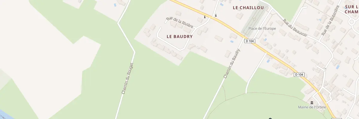 Plan du 9 Rue de la rivière à L’Orbrie
