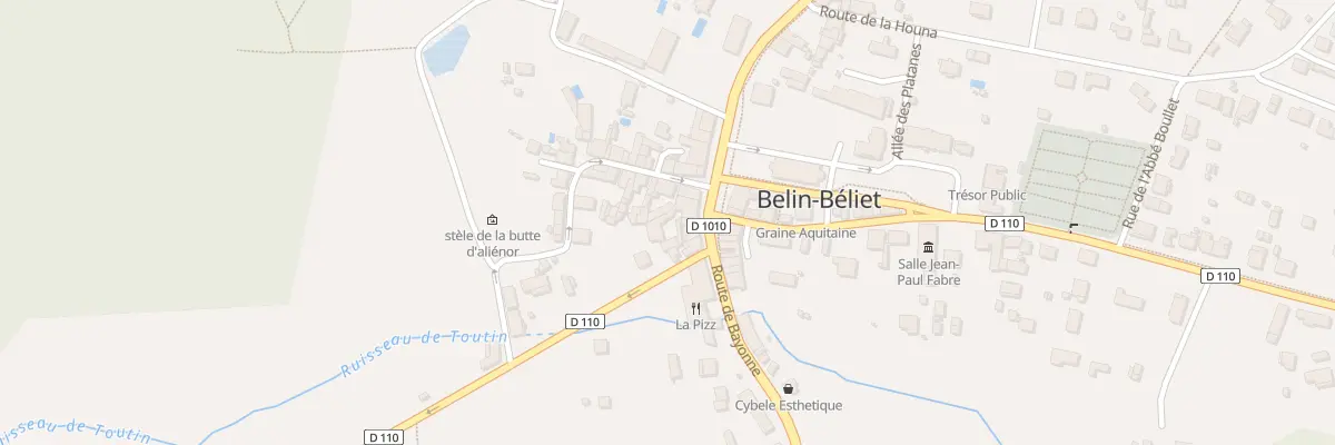 Plan du 8 Av Aliénor à Belin-Béliet
