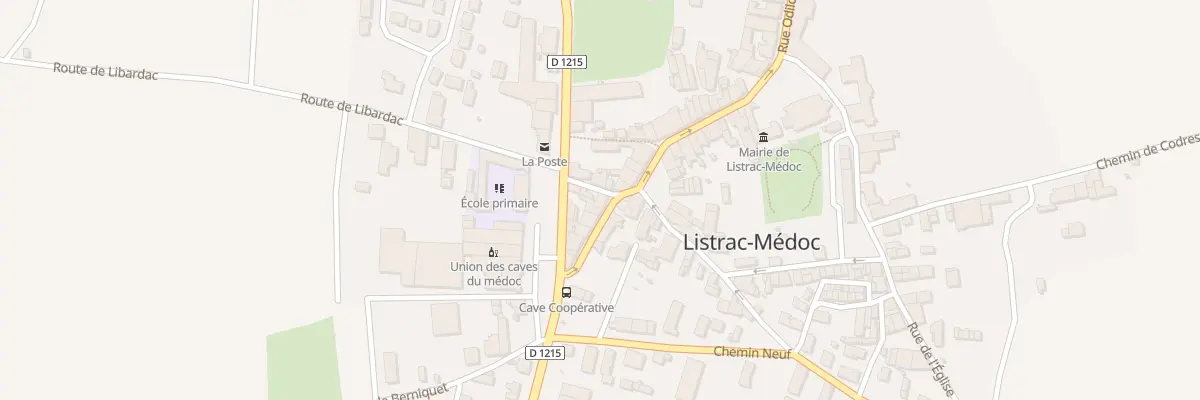 Plan du 1 Rue des Anciens Combattants à Listrac-Médoc