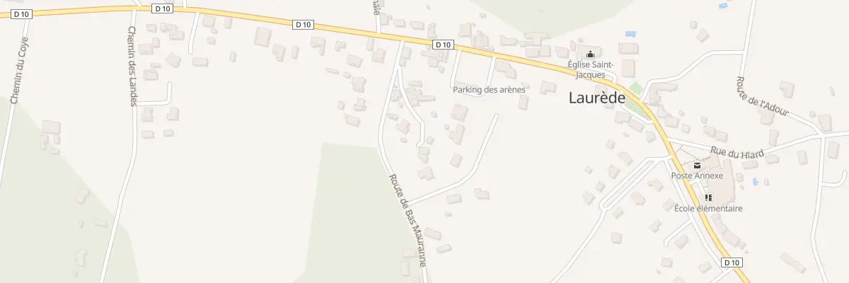 Plan du 102 Le Bourg à Laurède