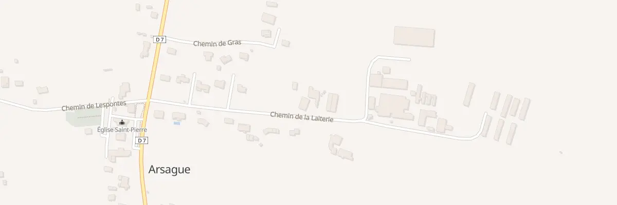 Plan du 277 Che de la Laiterie à Arsague