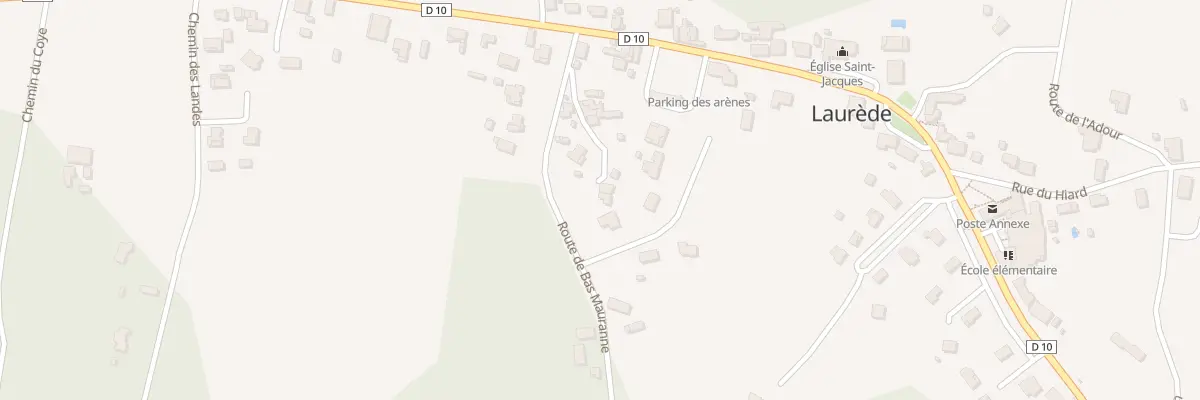 Plan du 101 Le Bourg à Laurède