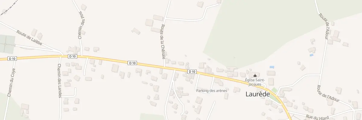 Plan du 250 Rue des Arênes à Laurède