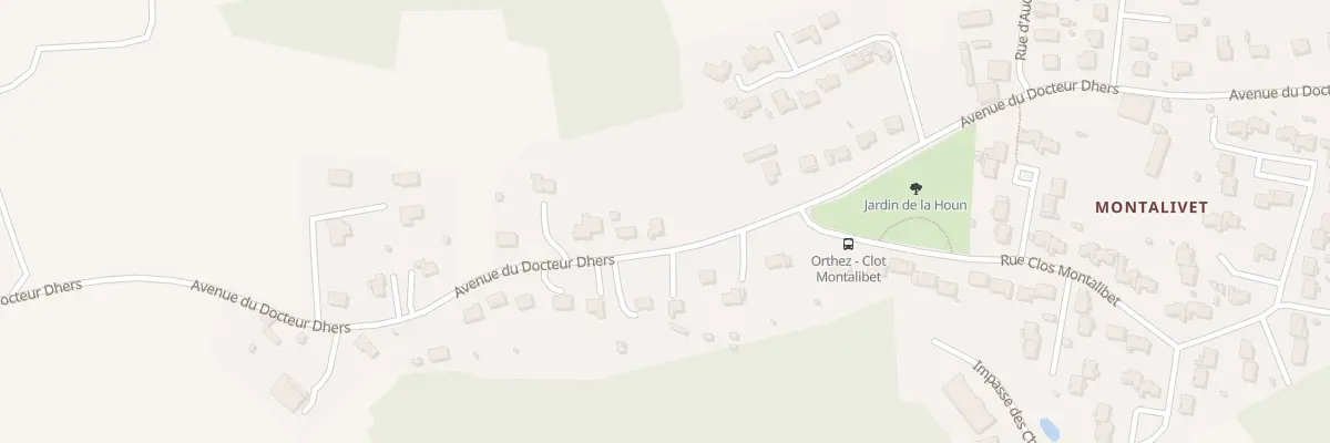 Plan du 34 Av du Docteur Dhers à Orthez