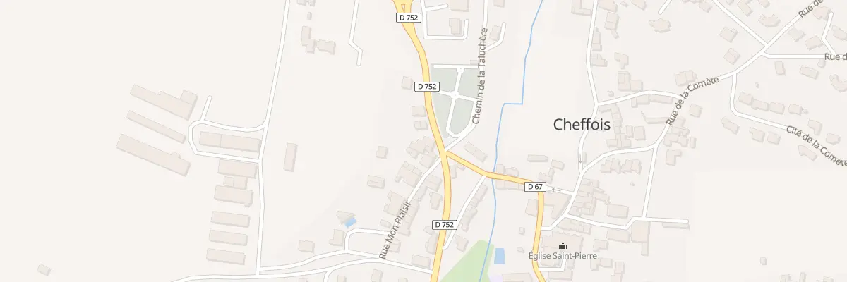 Plan du 71 Rte de Pouzauges à Cheffois