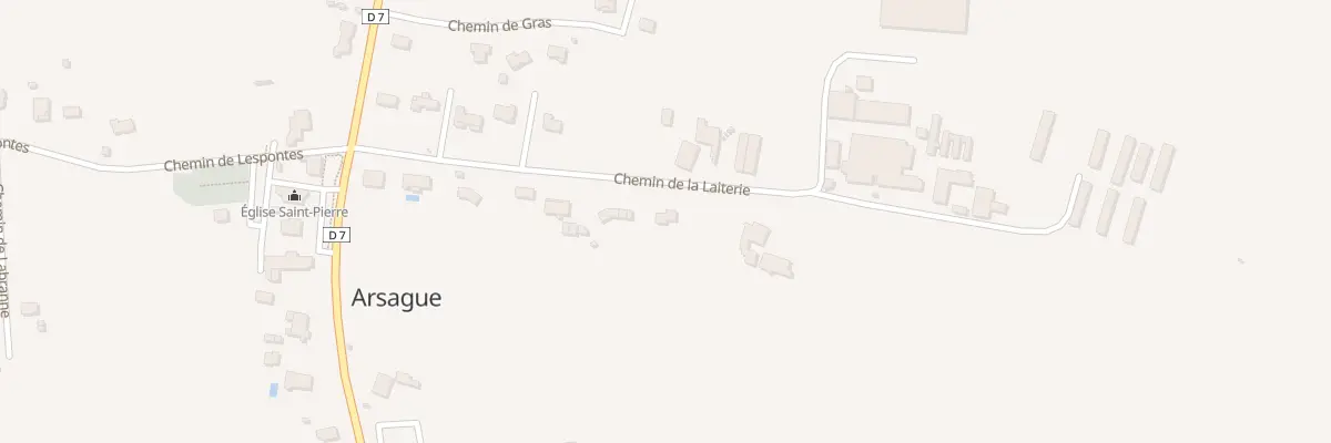 Plan du 240 Che de la Laiterie à Arsague