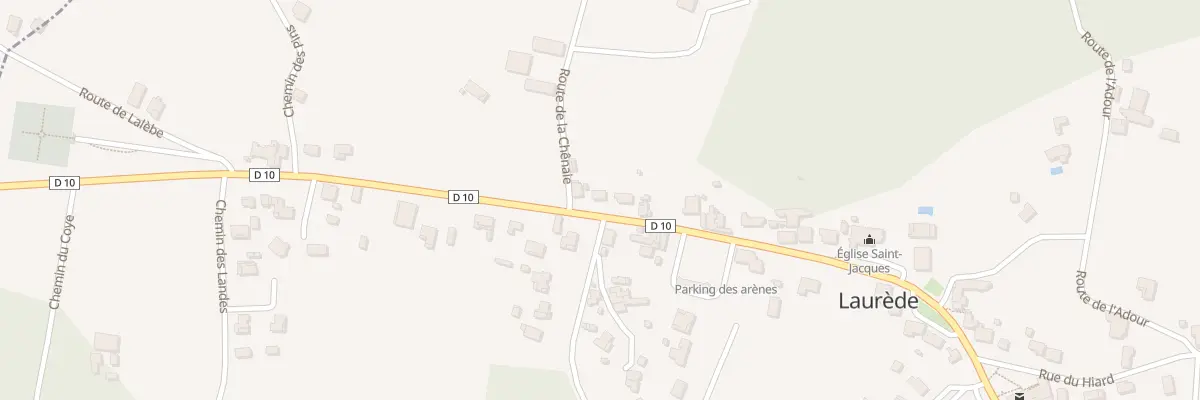 Plan du 278 Rue des Arênes à Laurède