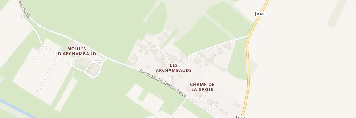 Plan du 5 Rue du Champ de la Groie à Soulignonne