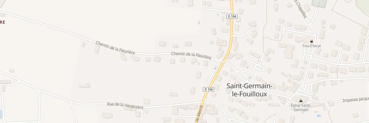 Plan du 4 Rue de la Fleurière à Saint-Germain-le-Fouilloux