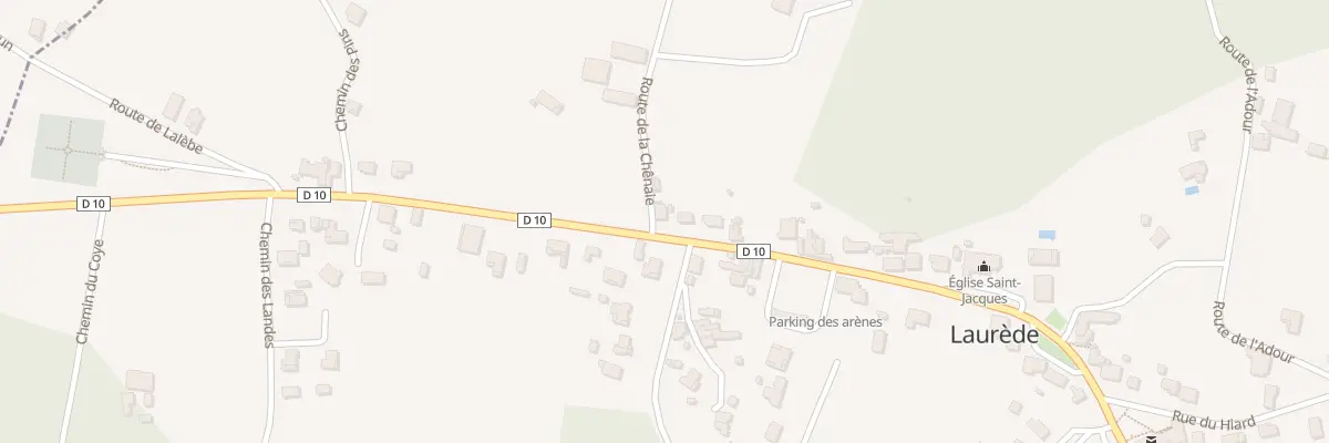 Plan du 290 Rue des Arênes à Laurède