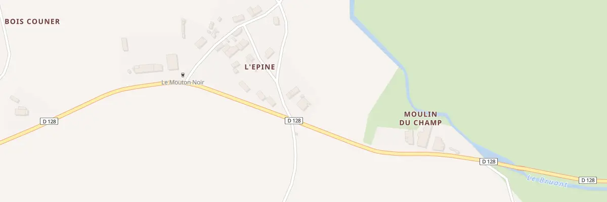 Plan du 2 Che du Besson à Romegoux