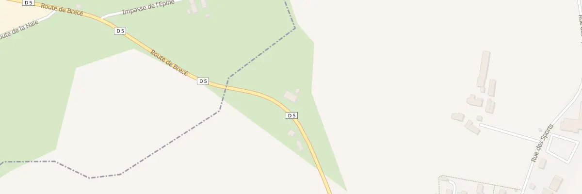 Plan du 2 Saulnières à Brecé