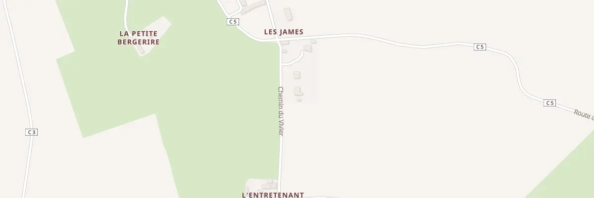 Plan du 95 Che du Vivier à Castillon
