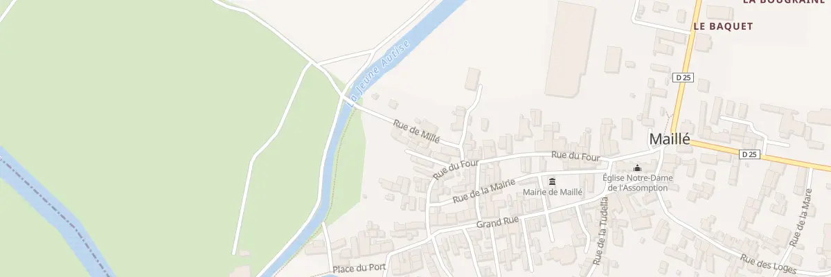 Plan du 1 Rue de mille à Maillé