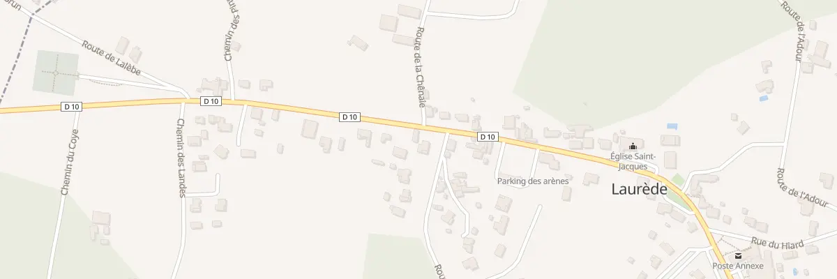 Plan du 21 Rte de Poyanne à Laurède