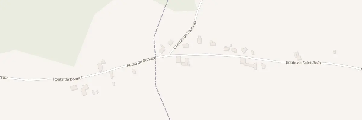 Plan du 885 Rte de Saint Boes à Bonnut