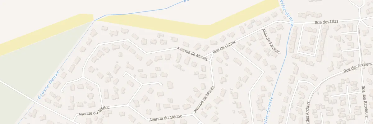 Plan du 13 Av de Moulis à Martignas-sur-Jalle