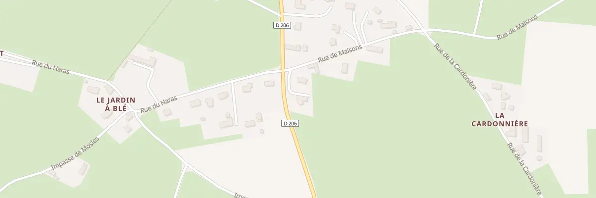 Plan du 2 Rue de Maisons à Étréham
