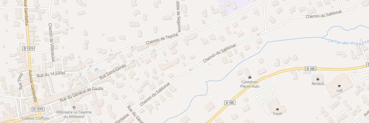 Plan du 18 Che du Sablonat à Castelnau-de-Médoc