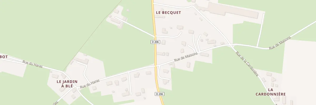Plan du 1 Rue de Maisons à Étréham