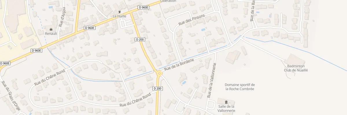 Plan du 3 Rue de la Borderie à Nuaillé
