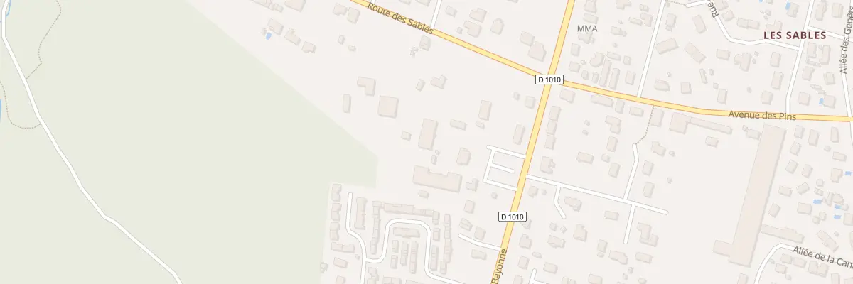 Plan du 65 Rte de Bayonne à Belin-Béliet