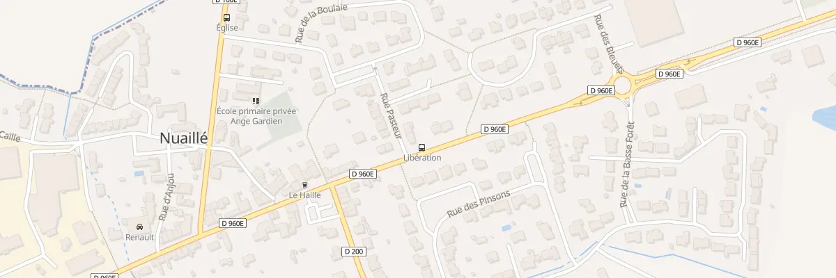 Plan du 2 Rue Pasteur à Nuaillé