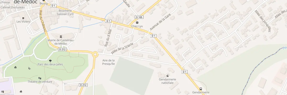 Plan du 1 Av Norbert Gerbaud à Castelnau-de-Médoc