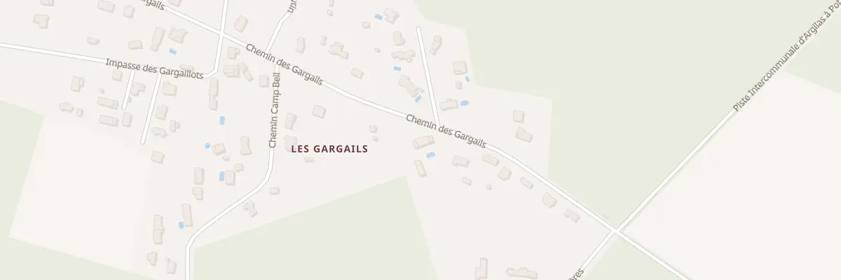 Plan du 11 Che des Gargails au Barp