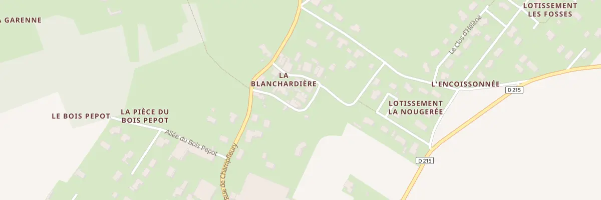 Plan du 10 Rue de la Blanchardière à Bords