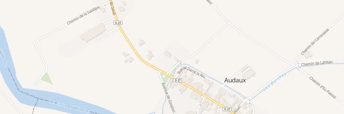 Plan du 1 Rue Jean de Gassion à Audaux