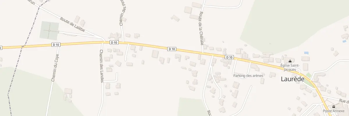 Plan du 125 Rte de Poyanne à Laurède
