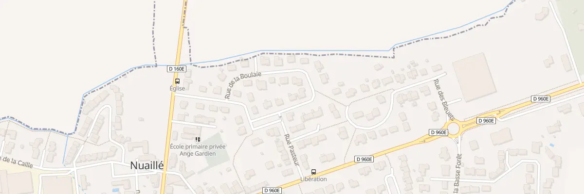 Plan du 14 Rue de la Boulaie à Nuaillé