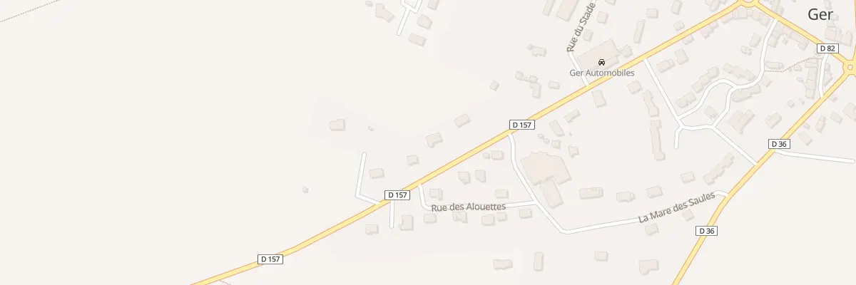 Plan du 28 Rue du Mont St Michel à Ger