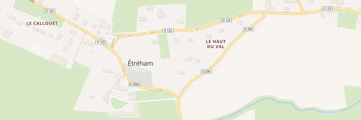 Plan du 3 Rue du Bas du Val à Étréham