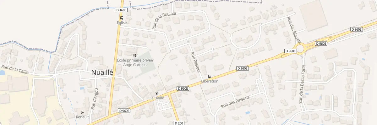 Plan du 5 Rue Pasteur à Nuaillé