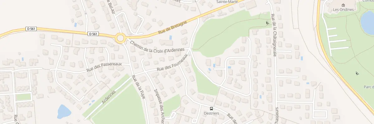 Plan du 1 Rue des Destriers à Changé